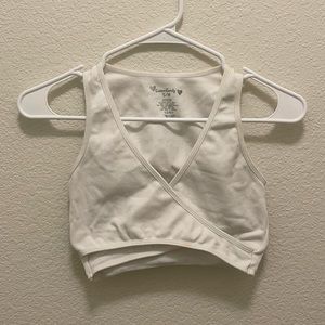 White Criss-Cross crop top